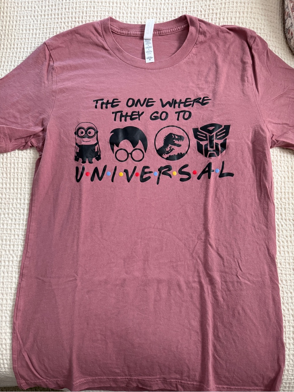 Universal Studios | The One Where They Go To Universal Graphic Tee | Medium